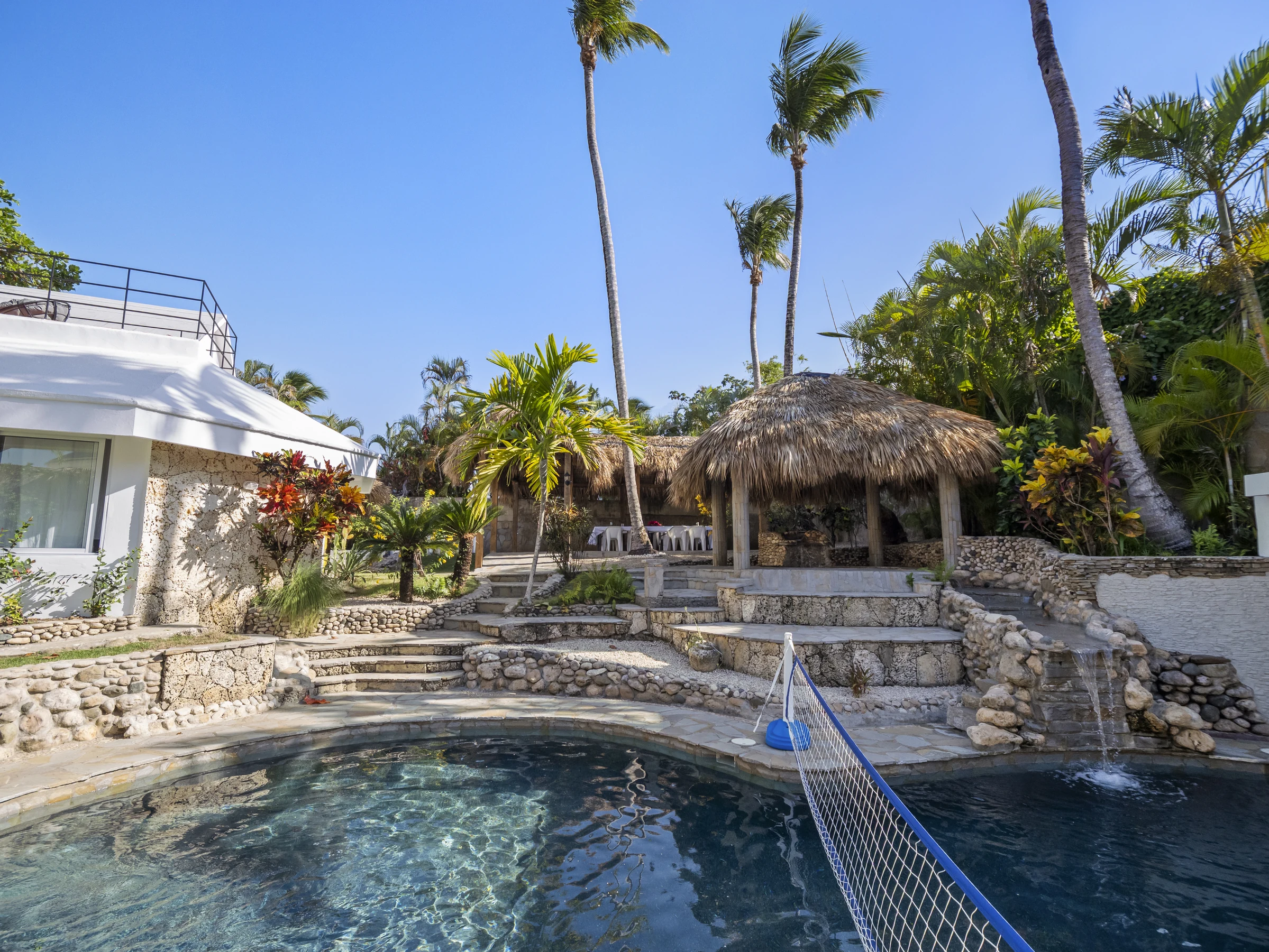 Laguna Oasis pool, pavilion and tropical gardens